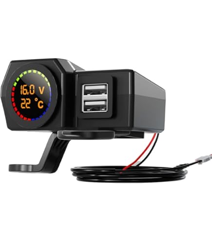 Presa USB Per Moto 12V - Caricatore PD Tipo C E QC3.0, Con Interruttore ON/OFF - Foto 9
