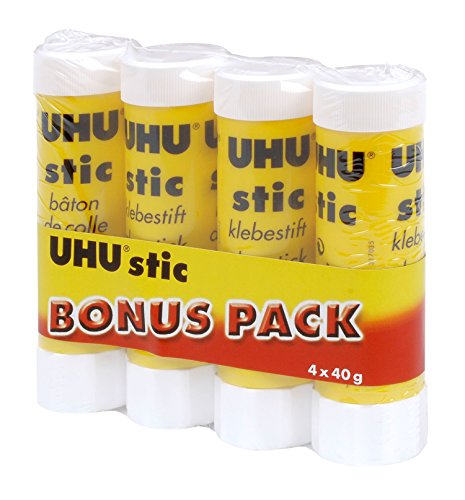 Uhu 48470 - 4 Klebestifte, im Bonuspack, 40 g