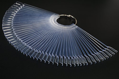 RM Beauty Nails Presentation Display with 48 in Ring Color Pops for Nail Art Tips Clear/Clear