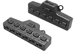 MiJunHD 6 Ports Wire Connector Splitter Distribution,2 Pcs 1 In 6 Out Quick Push-in Electrical Terminal Block TL-106 Parallel Constant Voltage Type for LED Lighting
