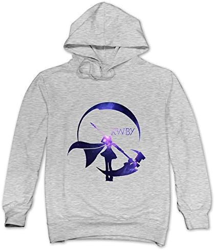 Pop RWBY Starry Crescent Sky Ruby Rose Logo Men's Hoodie Sweater Black -  Brown -