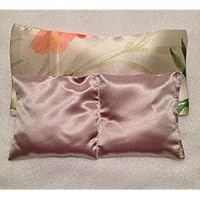 Augenkissen, Augenmaske, Schlafbrille, Augenentspannung, kühlendes Kissen, Augentrost, Seide, Bindehautentzündung, Amaranth, handmade, Geschenk