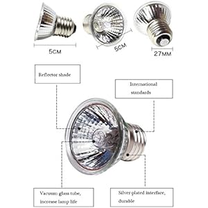 Pet Online Spektrum Sonnenlicht UVA + UVB Full Spectrum Light Reptile Eidechse Licht UV-Strahler, 75 W