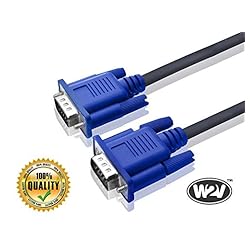 World2view 15 Pin Male To Male 1.5 Meter VGA Cable For Computer Monitors, Televisions,Desktop, Laptop, Projector