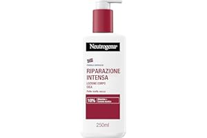 Neutrogena Formula Norvegese Lozione Corpo CICA Riparazione Intensa, Crema corpo riparatrice per 72h di nutrimento, Crema idratante corpo con 10% Glicerina, Crema corpo idratante pelle secca, 250 ml
