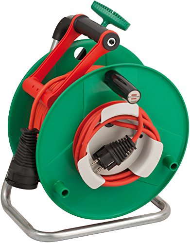 Preisvergleich Produktbild Brennenstuhl Garant Bretec-290R Gartenkabeltrommel (50m - Spezialkunststoff, kurzfristiger Einsatz im Außenbereich, Made In Germany) grün