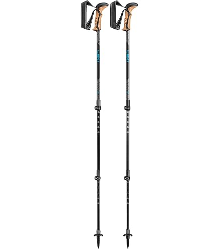 Bâtons De Randonnée LEKI Makalu - Aluminium, Réglables 110-145 Cm, Poignée Aergon Air - Pour Trekking, Marche