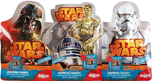 Preisvergleich Produktbild Star wars Popping Candy Und Lutscher mit Aufkleber (2 mitgeliefert)