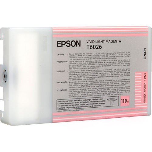 Epson T6026 Cartouche d'encre d'origine Vivid Magenta Clair (110Ml)