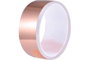 Panngu Taśma miedziana przeciwko ślimakom, skuteczna ochrona przed ślimakami, z samoprzylepnym ogrodzeniem dla ślimaków i kołnierzem ślimaków, z metalu, akcesoria do podwyższonej grządki (50 mm x 10