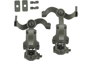 WLXW Multi-Angle Rotation Tactical Helm Rail Adapter Für Taktische Headset Fit OPS Core ARC Und Team Wendy M-LOK Rail