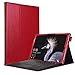 Produktbild Microsoft Surface Pro 6 / Pro 5 / Pro 4 für Hülle, 12,3 Zoll, Premium Multi-Angle View Portfolio Business Cover, mit Stifthalter, braun,Red