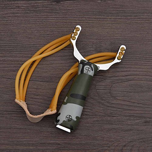 SHOPEE BRANDED NO.5 Popular Powerful Sling Shot Aluminium Alloy Slingshot Camouflage Bow Catapult Outdoor Hunting Slingshot Hunt Tool Accessories