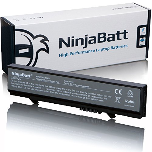 Ninjabatt Batería para DELL MT196 KM742 WU841 RM661 PP32LA T749D Latitude E5400 E5410 E5500 E5510 PP32LB KM771 KM668 KM769 KM752 KM760 312-0762 KM970 312-0902 PW640 U116D WU843 MT186 RM680 MT187