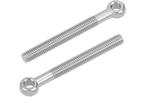 sourcing map M8 x 70 mm Maquinaria Hombro Swing Lifting Eye Bolt 304 Acero inoxidable 2pcs