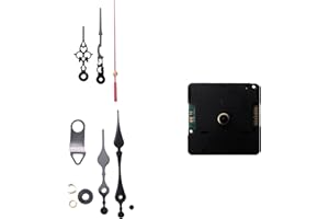 Dytabepl Funk Uhrwerk Gesteuertes Leises Mach Es Selbst Uhrwerk Kit, Deutschland DCF Signal Modus, Funk-Quarz-Uhrwerk mit 2 Sätzen Zeiger Reparatur Ersatz (Wanduhren)