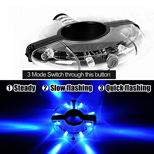 Wasserdichte LED Bike Wheel Lights, Bodecin Cool Colorful Bike Warning Light, 3 Modi Radfahren Bike Speichen Licht Safety Light, Magic Dekoration Licht, Fahrrad Zubehör Beleuchtung - 4