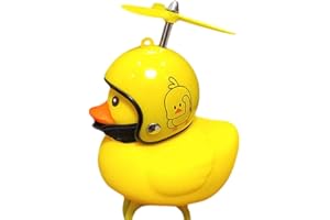 Waroomss Corne de vélo Canard Jaune - Sonnette de vélo - Cloches de Vélo - Bicyclette Mignonne Allume Le Klaxon De Compression - Canard Vélo Cloche