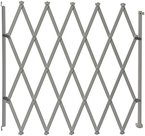 Safety gate for pets white wood | First Baby Safety | Pet gate for dogs | Screw mounted gate | Door and stairgate | Adjustable security fence from 16 – 103 cm