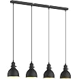 Lindby Pendelleuchte Nadija – Höhenverstellbar (70-150 Cm), Ø 43 Cm, Weiß, 1x E27, Ohne Leuchtmittel