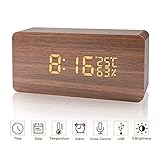 ⏰【Modernes Design und Sicherheitsgarantie】 Der digitale Holzwecker wurde nach CE und RoHS zertifiziert. Sicherheit, Umwelt und Mode. Das moderne Design macht diesen Schreibtischwecker zur Dekoration für Ihr Schlafzimmer, Ihre Wohnmöbel oder Ihr Büro. Wenn Sie Fragen zu diesem Wecker haben, wenden Sie sich bitte an uns: jenny2@cynewenergy.com. 100% Zufriedenheitsgarantie.