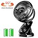 Produktbild KEYNICE Mini USB Ventilator, Stufenlos Schalten Tischventilator, Automatische Oszillierend Desktop Lüfter für Schlafzimmer Büro Kinderwagen Auto Camping (Schwarz)