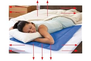 NIUZEMYKO 60x100CM Cooling Mat Gel Cool Pad for Pillow Bed Sofa - Natural Cooling Body Mattress Topper - Cool Jelly Pad Cushion Mat for Humans Summer Hot Weather, Improving Sleep, Absorbs and Dissipates Heat