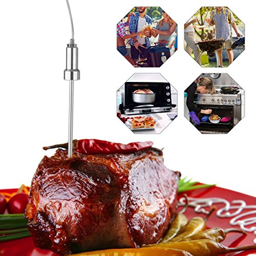 Grill Heft 4 fühler für Barbecue Thermometer Intelligente Fleisch sonde von WEINAS (4 fühler) - 4