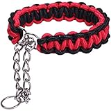 [Gesponsert]Hundehalsband, CtopoGo Sicherheitsleine, Nylon Äußere und Baumwolle Core + Edelstahl Design, Leichtgewicht & Handgefertigte Haustier Training Halsbänder für Hunde, S-XL, 24cm - 70cm
