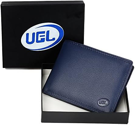 Premium Genuine Bifold Leather Wallet for Men Soft, Comfortable & Stylish - Blue
