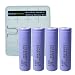 Produktbild Samsung ICR18650-22P_4B 4x 18650 Li-Ion inkl. AccuPower Aufbewahrungsbox (4 Stk. Akkus, 2200mAh)