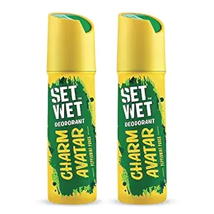 Set Wet Charm Avatar Deodorant & Body Spray Perfume For Men, 150 ml (Pack of 2)