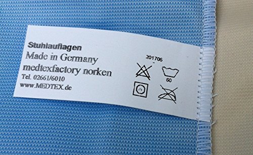 MEX-LINE Inkontinenz Stuhlauflage DESIGN: Karo rot, wasserdichte Sitzauflage/ Sitzkissen/ Nässeschutz, waschbar und wiederverwendbar, ca. 45 x 45 cm - 4