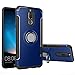 Produktbild COOLKE Stoßfest Doppelschutz Design Soft TPU+ PC Schale 360 Rotating Ring Grip Stand with Magnetic Car Mount Schutz Tasche Case Cover Schutzhülle für Huawei Mate 10 Lite/huawei mimang 6 - Blau