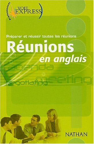 couverture de : R&eacute;unions en anglais