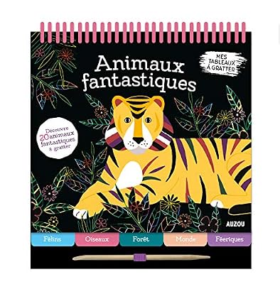 Mes tableaux à gratter des animaux fantastiques : 20 cartes à gratter