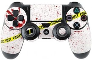 ‎SKINS4U Skins4u Controller Aufkleber Design Schutzfolie Skin kompatibel mit Sony Playstation 4 PS4 Crime Scene Revisited