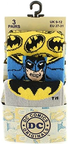 Children's socks DC, Hannah Barbera (9-12, Batman3pk)