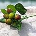 Produktbild BENHAI 1 PC Gartendekoration Hochzeitstischdekor Silk Simulation Wild Erdbeere Himbeere Grün Rot Blackberry Himbeer Pflanze Obst Hausdekor Künstliche Blume (green)