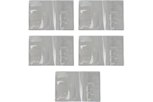 VOKENFORU 5PCS PVC Transparent Book Covers Waterproof Clear Protector Sleeve A4 Book Protector Cover for School Home Supplies