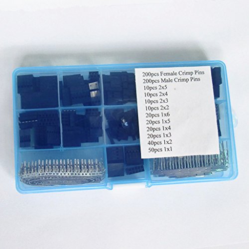 MagiDeal 620 PCS 2,54 mm Stiftleiste, Anschluss Gehäuse weiblich, in Frauen-Pin Connector Kit für Dupont - 6