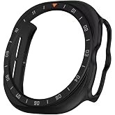 NovStrap Samsung Galaxy Watch Ultra/Ultra 2 47mm ile Uyumlu Sert PC Kasa Koruyucu 360 Tam Koruma BLACK-GRAY