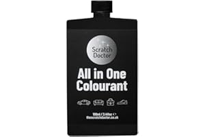 THE SCRATCH DOCTOR Scratch Doctor All in One Leather Colourant Self Seal Leather Dye Repair Paint for Furniture, Sofas, Car Seats (Black, 100ml)