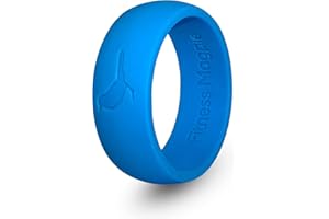 Fitness Magpie Comfortable Mens Silicone Ring,Modern Wedding Rings for Men,Hypoallergenic,Breathable,Non-Toxic,Flexible and Safe Your Fingers,Ideal Outdoor Activities,Sports Extreme Adventures. Blue.