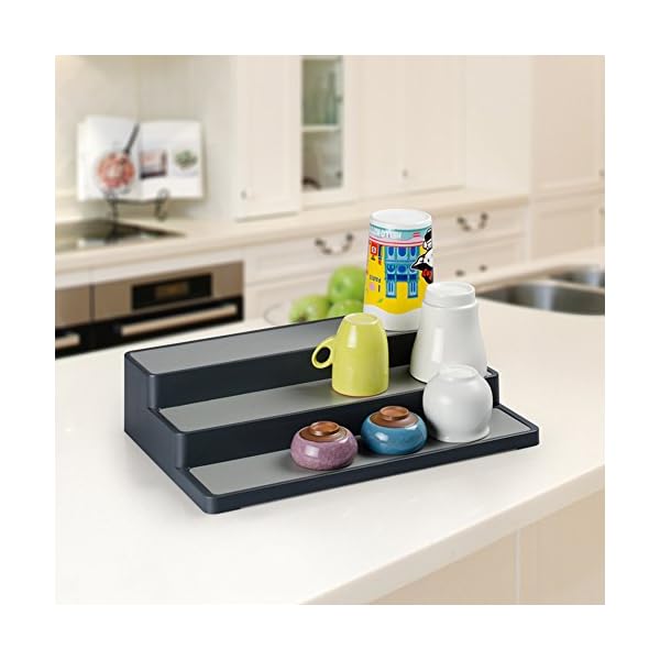 Tofern Home Durable plastic 3 layer Kitchen Spice Rack Shelf Organizer kitchen cupboard