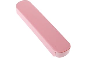 Xuniu Boîte de rangement pour couverts de table - Étui de voyage pour papeterie, baguettes, cuillère, fourchette - Rose nordique - 19,5 x 4,1 x 2,3 cm