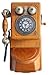 Produktbild Antikes Wandtelefon 1879 Handarbeit Holz + Messing
