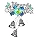Vovotrade Merry Christmas Tree Hanging Bells Jingle Pendant Party Decoration Ornaments Xmas (Silver)