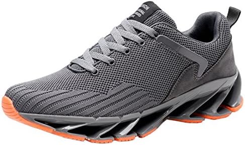 Zanpa Men Trainer Breathable Running Shoes Blade Sole Grey Size 39