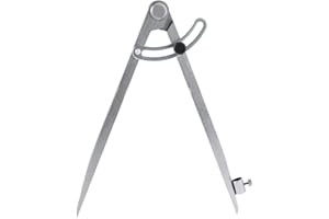 Bohoman Professional Woodworking Compass with Wing and Pencil Holder,8 Inch-Ideal Large Compass for Geometry,Drawing,Drafting-Perfect Pencil Compass for Carpenter(200mm)